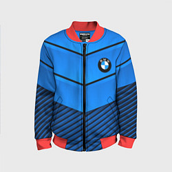 Бомбер детский BMW geometry blue, цвет: 3D-красный