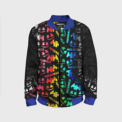 Бомбер детский Marshmello neon color, цвет: 3D-синий
