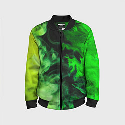 Детский бомбер Ядовитый зеленый дым