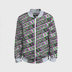 Детский бомбер Juventus glitch pattern