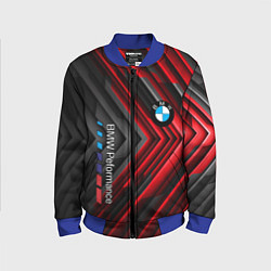 Детский бомбер BMW geometry stripes red