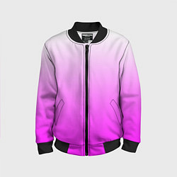 Бомбер детский Gradient color pink, цвет: 3D-черный