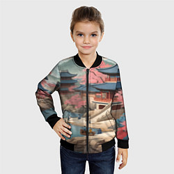 Бомбер детский Корея эпоха чосон, цвет: 3D-черный — фото 2