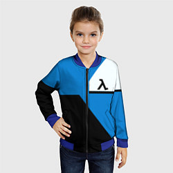 Бомбер детский Half life geometry steel valve, цвет: 3D-синий — фото 2