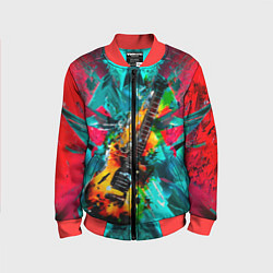 Детский бомбер Электрогитара в красках
