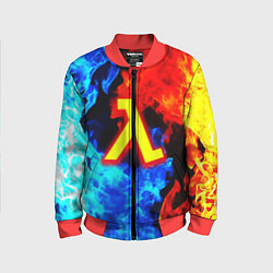 Детский бомбер Халф лайф огненный стиль