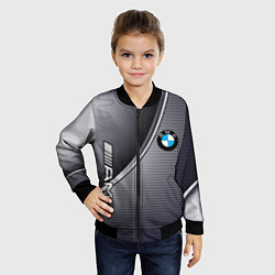Бомбер детский BMW metalic auto metal, цвет: 3D-черный — фото 2