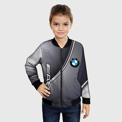 Детский бомбер BMW metalic auto metal / 3D-Черный – фото 4