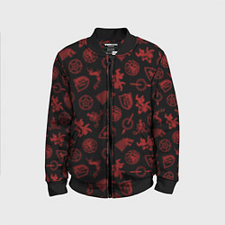 Детский бомбер Houses logo pattern Game of Thrones