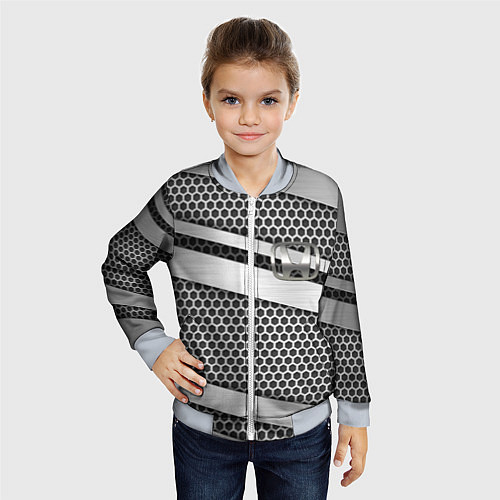 Детский бомбер Honda metal steel / 3D-Серый – фото 4