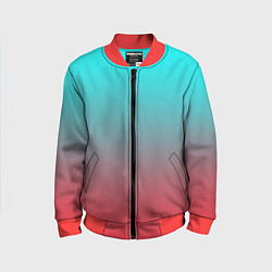 Детский бомбер Абстрактно неоновый градиент