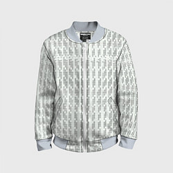 Детский бомбер Чёрные точки на белом фоне