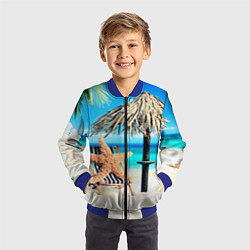 Бомбер детский Resort, цвет: 3D-синий — фото 2