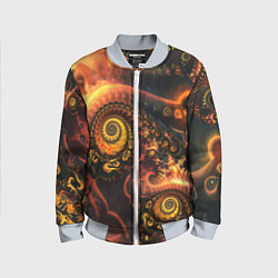 Детский бомбер Оптические узоры фракталы