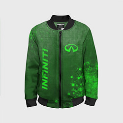 Детский бомбер Infiniti - green gradient вертикально