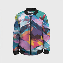 Детский бомбер Горы краски
