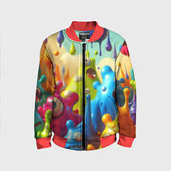 Детский бомбер Мультяшные персонажи - нейроарт