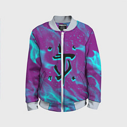 Детский бомбер Doom neon flame