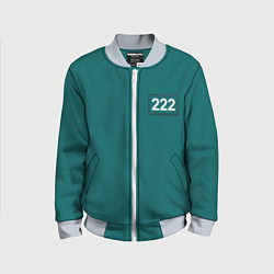 Бомбер детский Игрок 222 - Игра в кальмара, цвет: 3D-серый