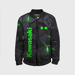 Бомбер детский Kawasaki - плиты с эффектом свечения, цвет: 3D-черный