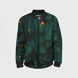 Детский бомбер Еловые ветви