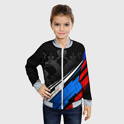 Бомбер детский Россия - абстракция, цвет: 3D-серый — фото 2