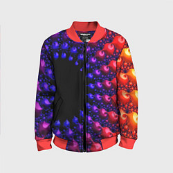 Детский бомбер Неоновая абстракция фрактал