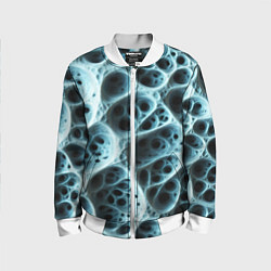 Детский бомбер Белая пористая структура