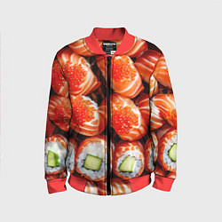 Детский бомбер Филадельфия с красной икрой