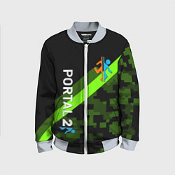 Детский бомбер Portal camo steel geometry