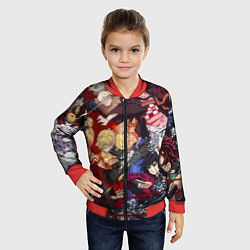 Бомбер детский Клинок, рассекающий демонов аниме, цвет: 3D-красный — фото 2