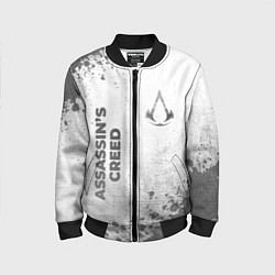 Бомбер детский Assassins Creed - white gradient вертикально, цвет: 3D-черный