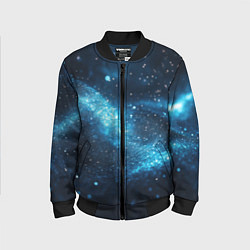 Детский бомбер Синяя пыльца - текстура