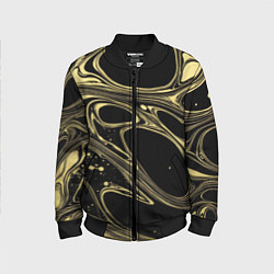 Детский бомбер Разводы в виде кругов и линий - текстура