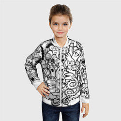 Бомбер детский Каляки маляки, цвет: 3D-белый — фото 2