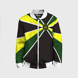 Бомбер детский Мотострелковые войска: шеврон без текста, цвет: 3D-белый