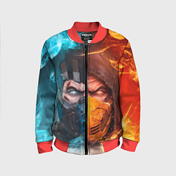 Детский бомбер Mortal Kombat - Саб-зиро и Скорпион