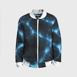 Детский бомбер Синий свет из черной плиты