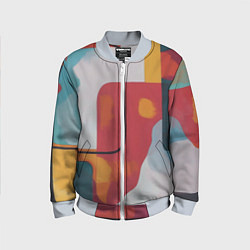 Детский бомбер Абстракция с прямоугольниками
