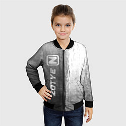 Бомбер детский Zotye - grey gradient по-вертикали, цвет: 3D-черный — фото 2