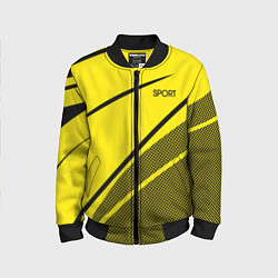 Детский бомбер Sport жёлтый с чёрным точечный
