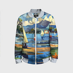 Детский бомбер Средиземноморский пейзаж