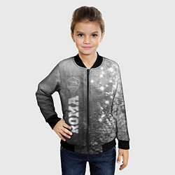 Бомбер детский Roma - grey gradient по-вертикали, цвет: 3D-черный — фото 2