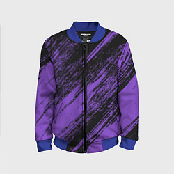 Бомбер детский The color is purple and black, цвет: 3D-синий