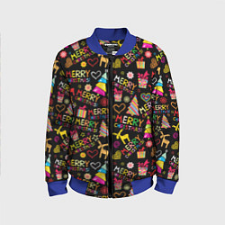 Детский бомбер Merry Christmas - паттерн
