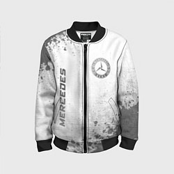 Детский бомбер Mercedes - white gradient вертикально
