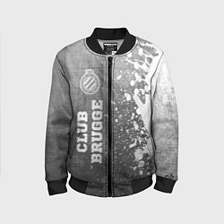 Бомбер детский Club Brugge - grey gradient по-вертикали, цвет: 3D-черный