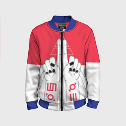 Бомбер детский 30 Seconds to Mars poster, цвет: 3D-синий