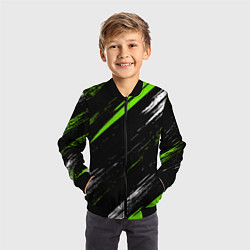 Бомбер детский Sports suit, цвет: 3D-черный — фото 2