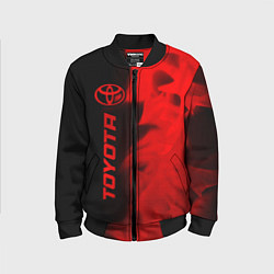 Бомбер детский Toyota - red gradient по-вертикали, цвет: 3D-черный